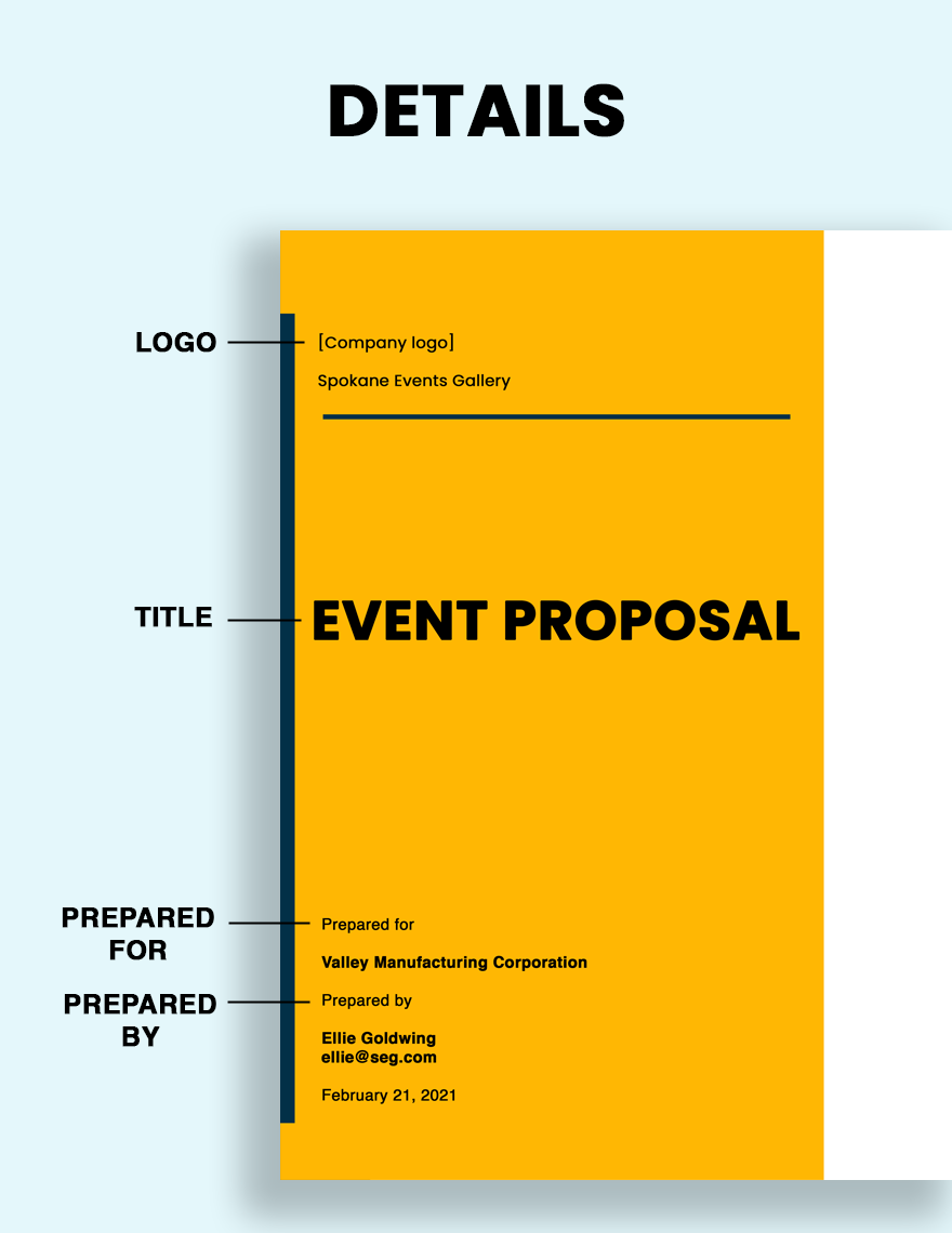 Sample Event Proposal Template