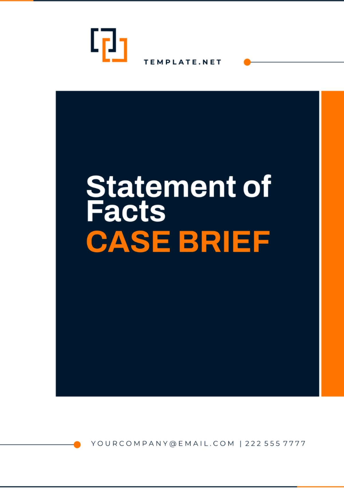 Free Statement of Facts Case Brief Template