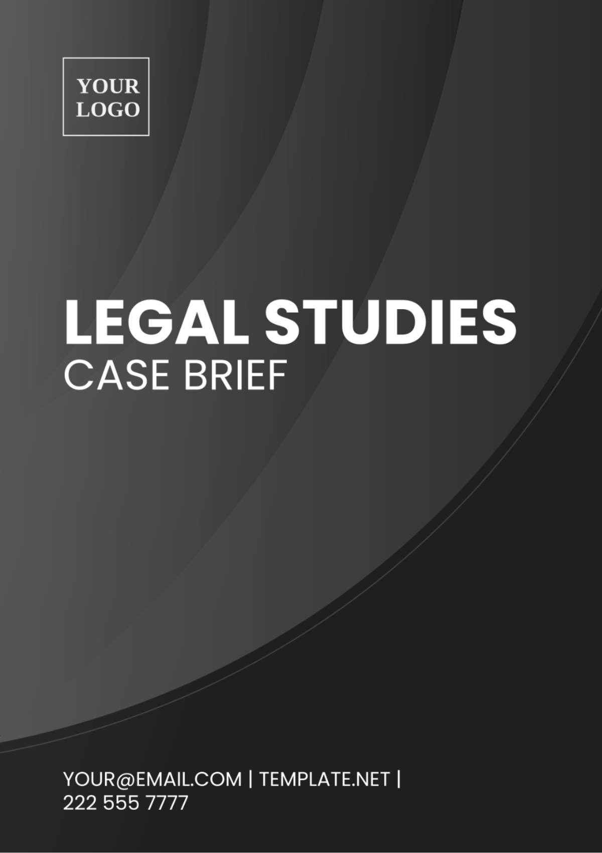 Legal Studies Case Brief Template