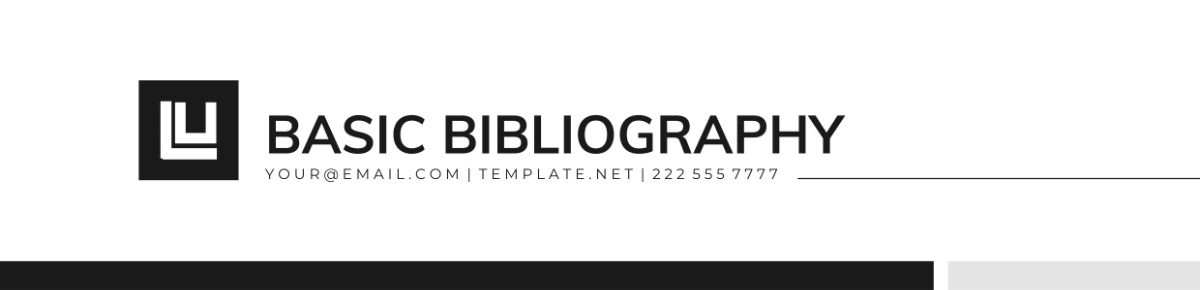 Basic Bibliography Header Template