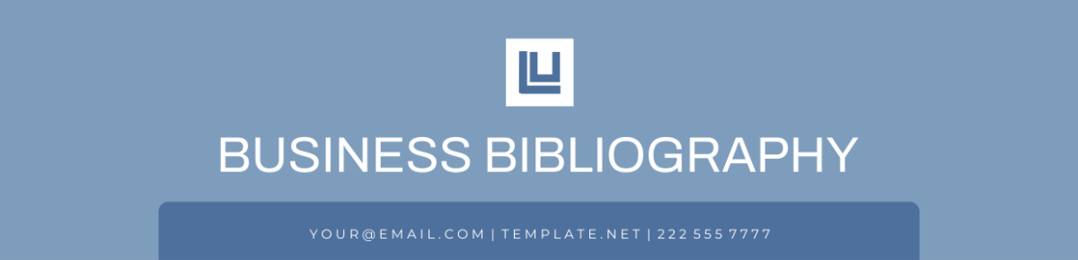 Business Bibliography Header Template