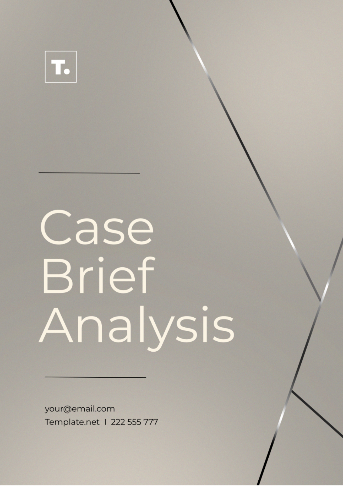 Case Brief Analysis Template