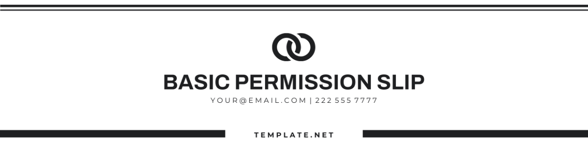 Basic Permission Slip Header Template