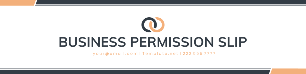 Business Permission Slip Header