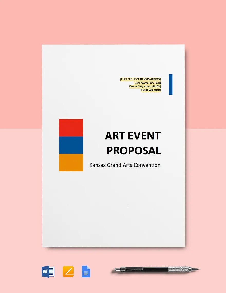Art Event Proposal Template