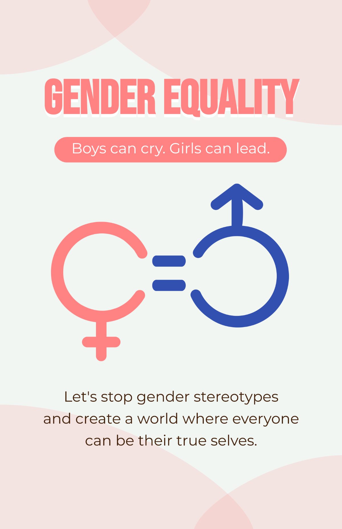 Gender Equality Poster Template