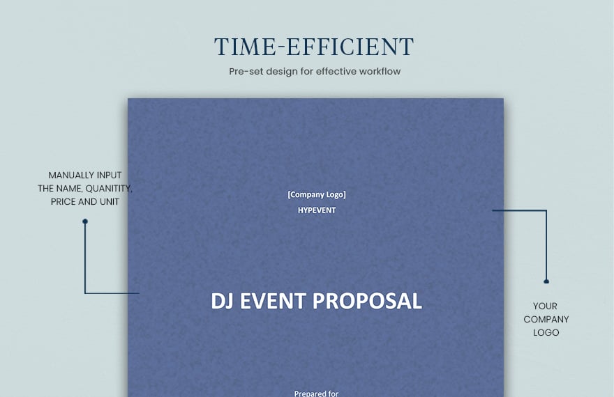 DJ Event Proposal Template