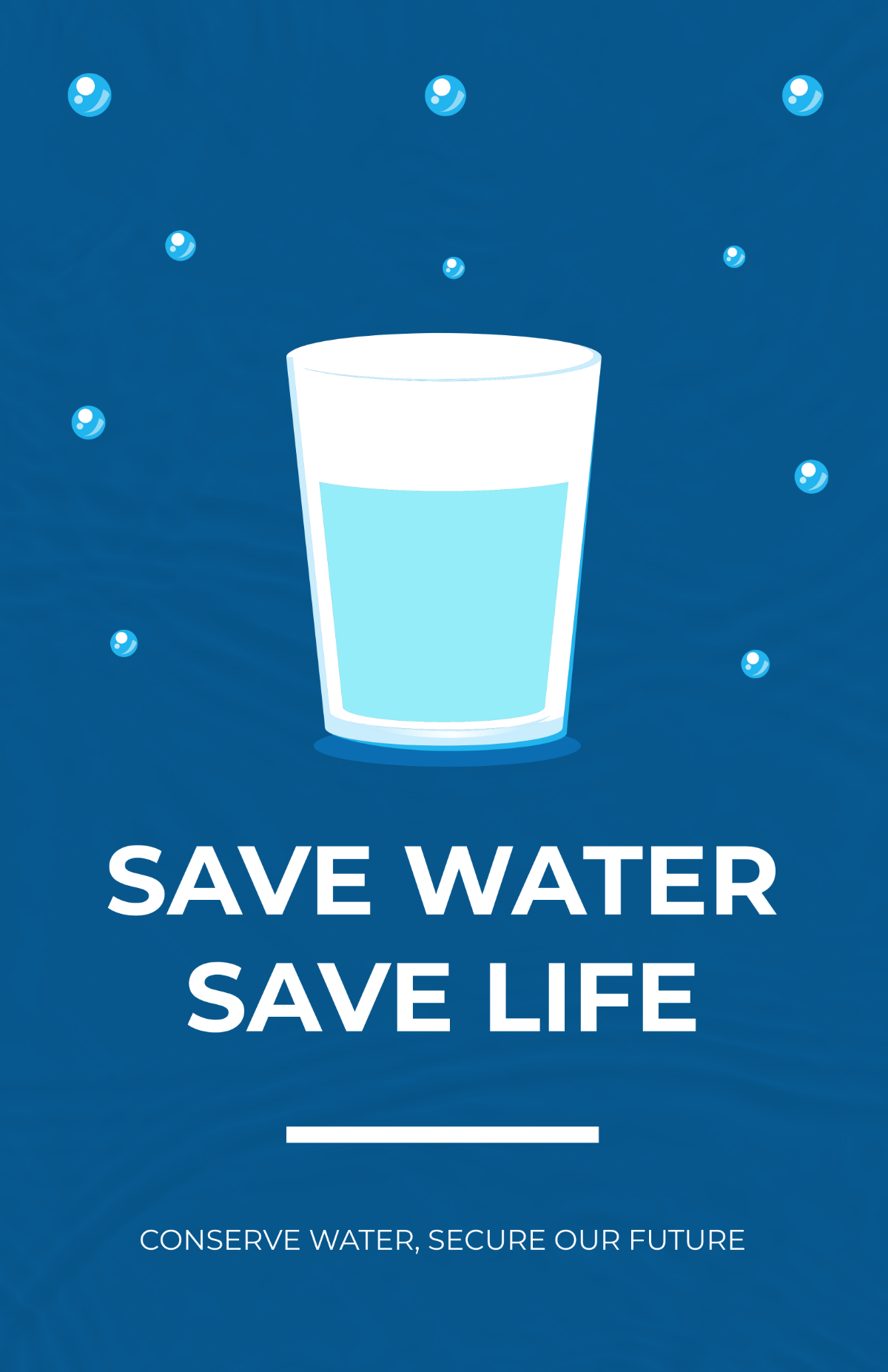 Save Water Save Life Poster Template