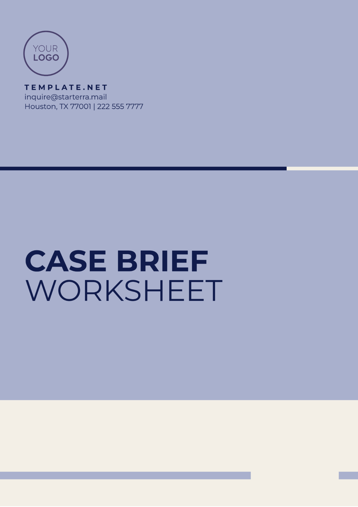 Case Brief Worksheet Template - Edit Online & Download