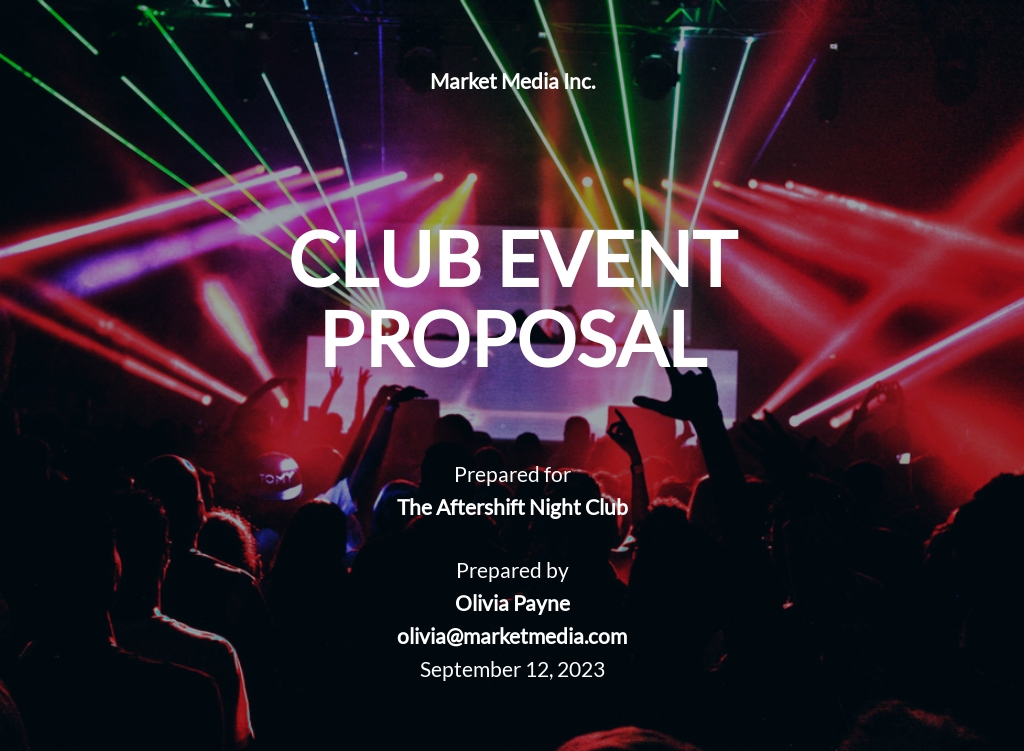 FREE Sports Proposal Templates in PDF