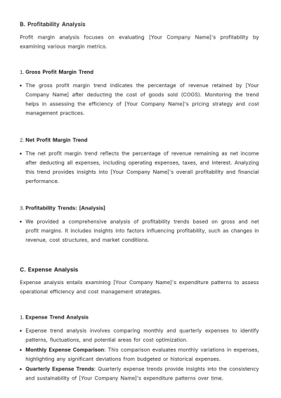 Free Travel Agency Financial Report Template to Edit Online