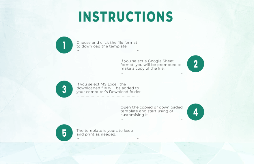 Finance Cash Budget Management Template