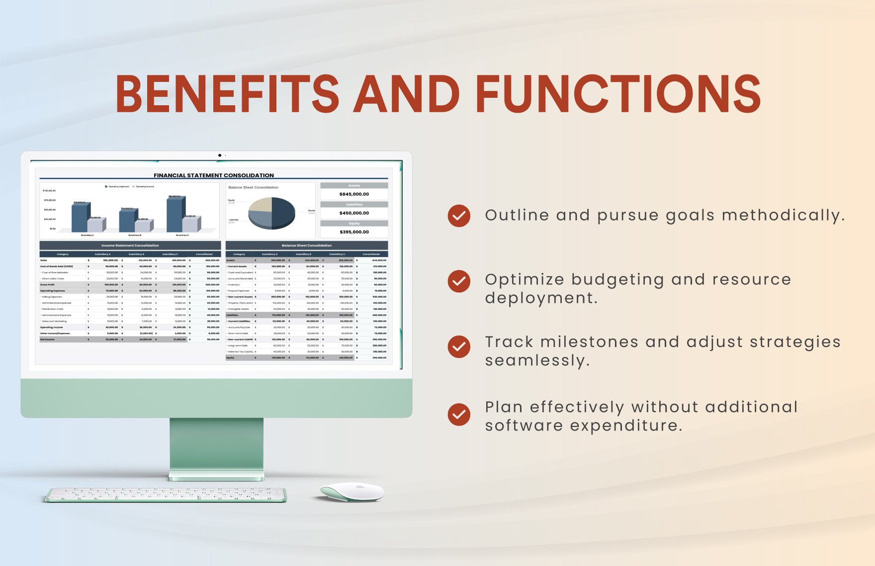 Financial Statement Consolidation Template