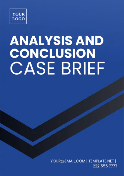 Free Analysis and Conclusion Case Brief Template to Edit Online