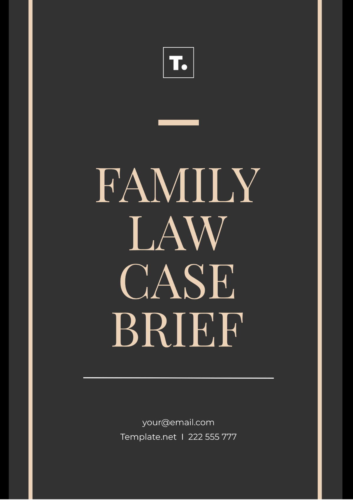 Free Family Law Case Brief Template
