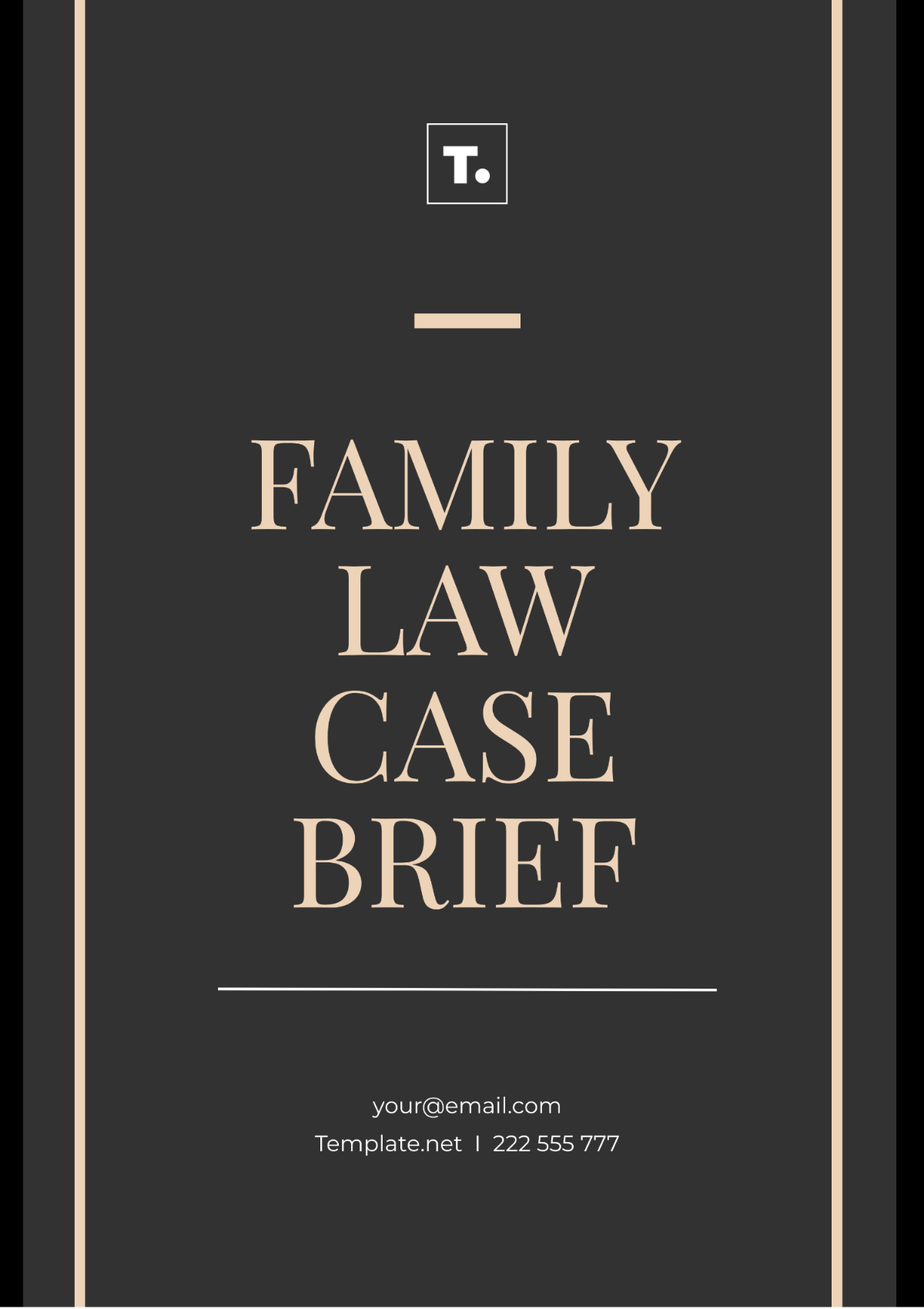 Family Law Case Brief Template - Edit Online & Download