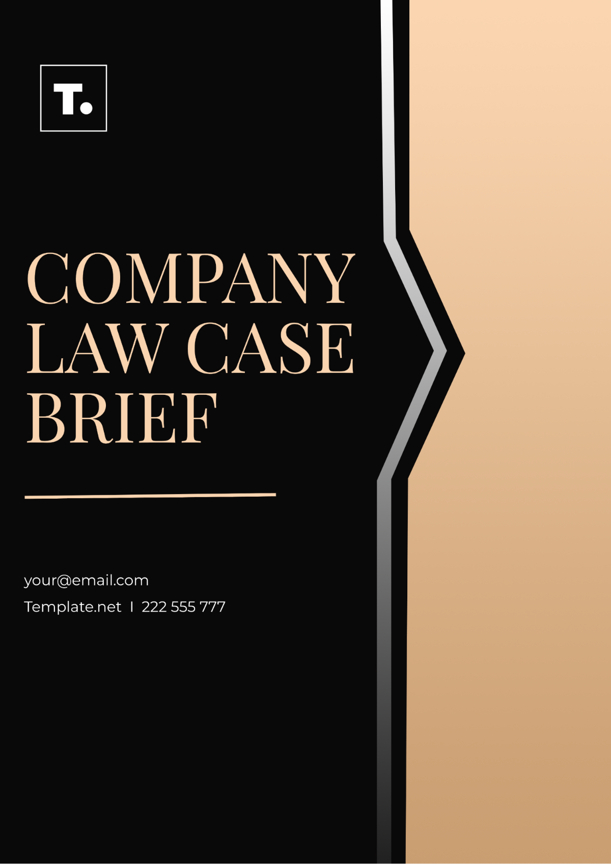 Company Law Case Brief Template - Edit Online & Download