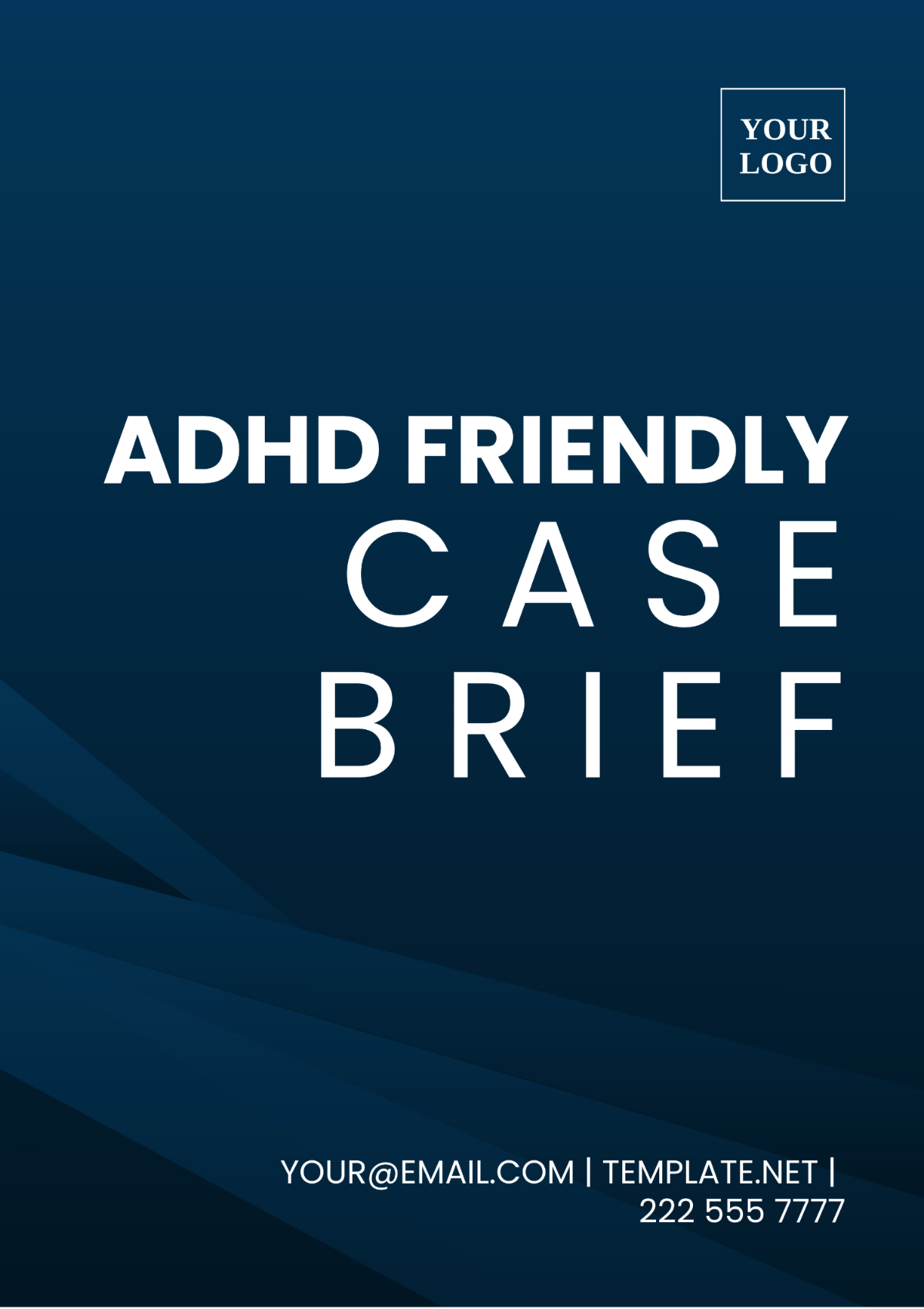 Free ADHD Friendly Case Brief Template