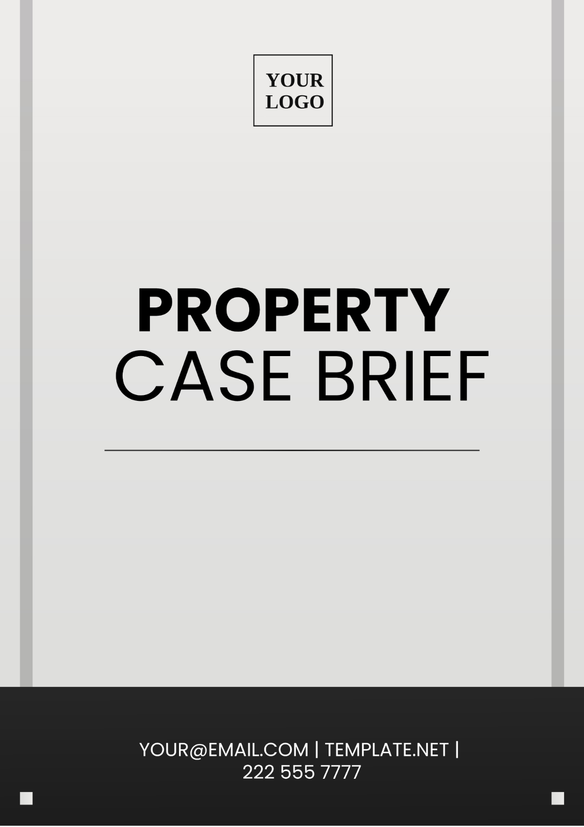Free Property Case Brief Template