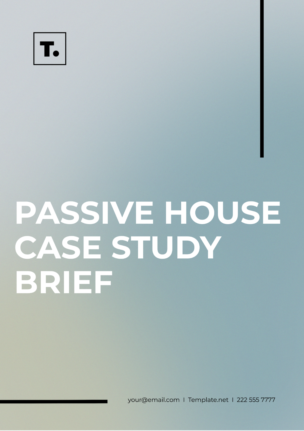 Free Passive House Case Study Brief Template