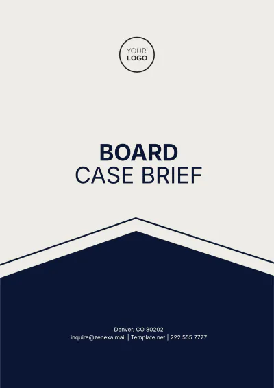 Free Board Case Brief Template to Edit Online
