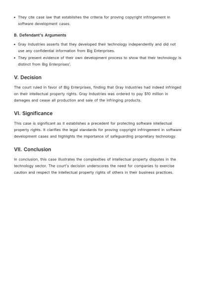 Free Board Case Brief Template to Edit Online