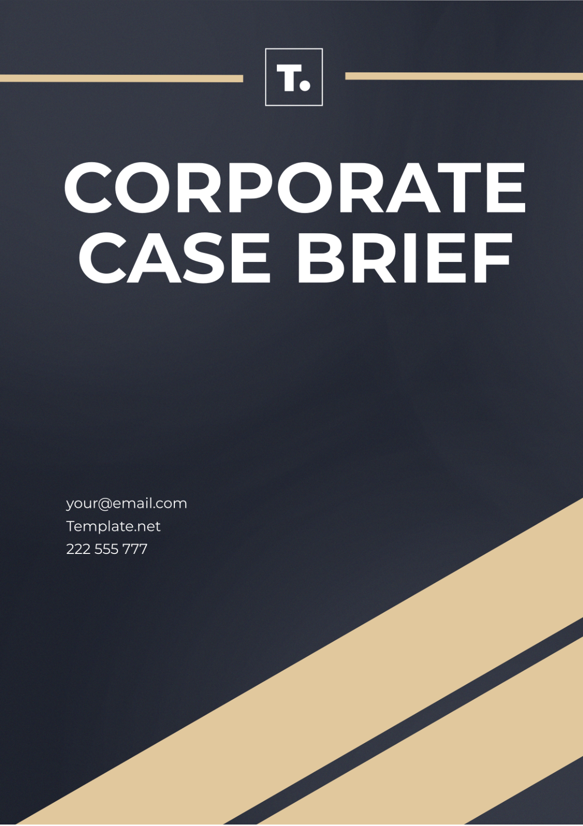 Free Corporate Case Brief Template