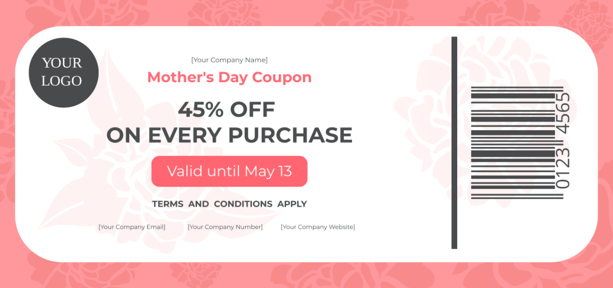 Mother's Day Coupon Template