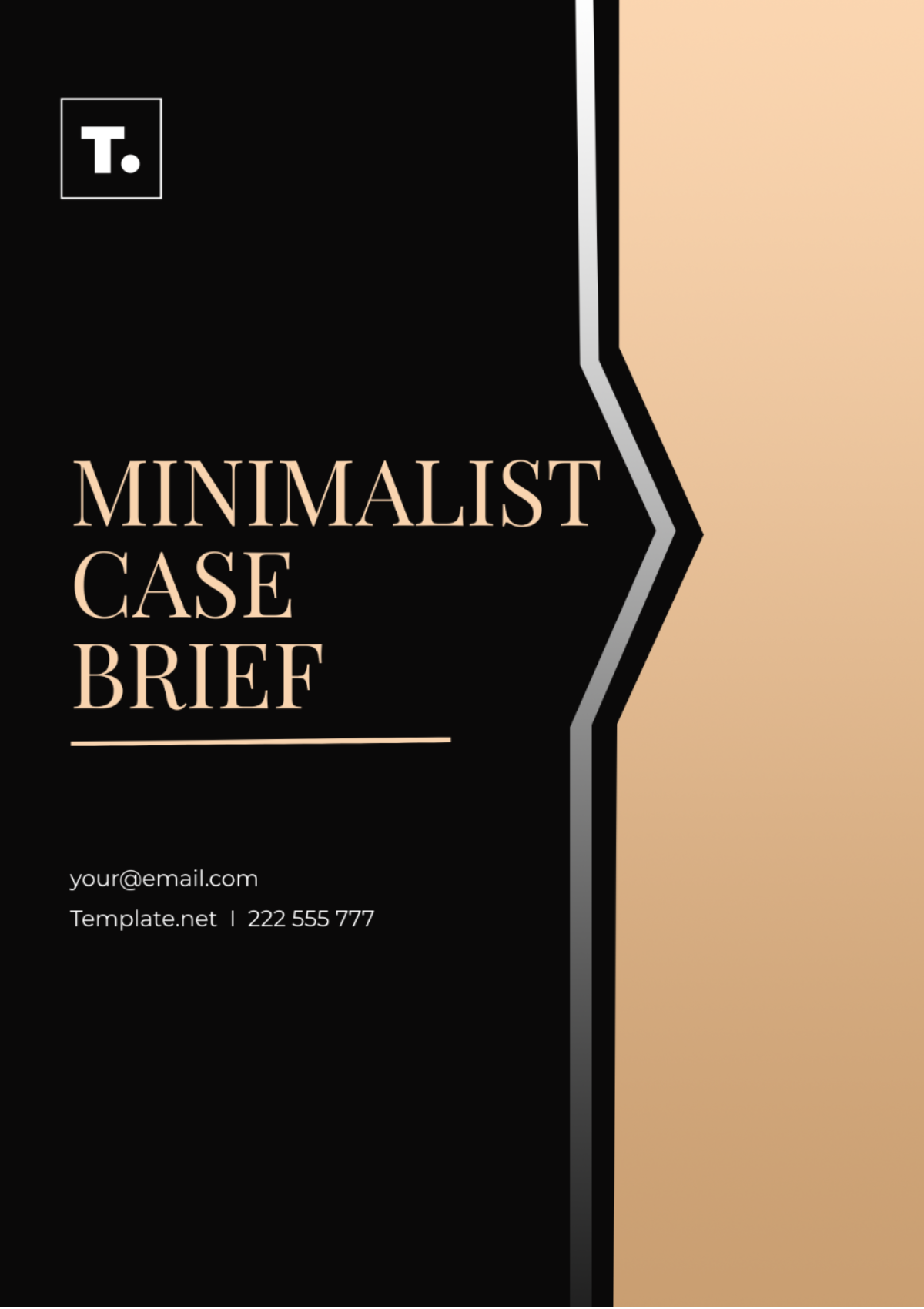 Free Minimalist Case Brief Template