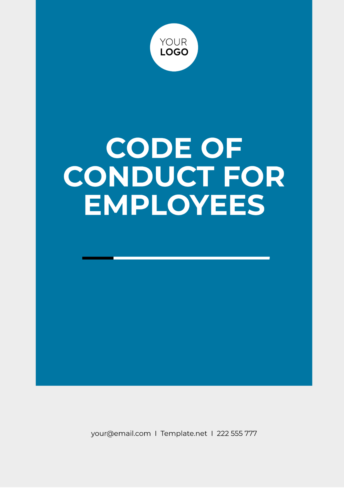 Code of Conduct for Employees Template