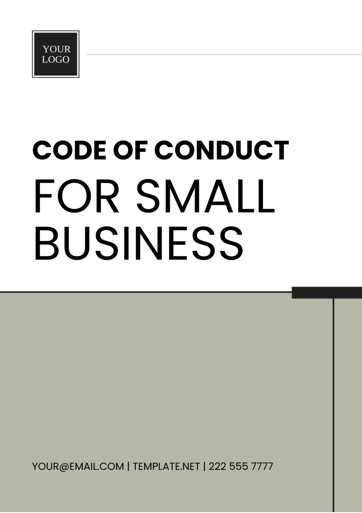 Code of Conduct for Small Business Template
