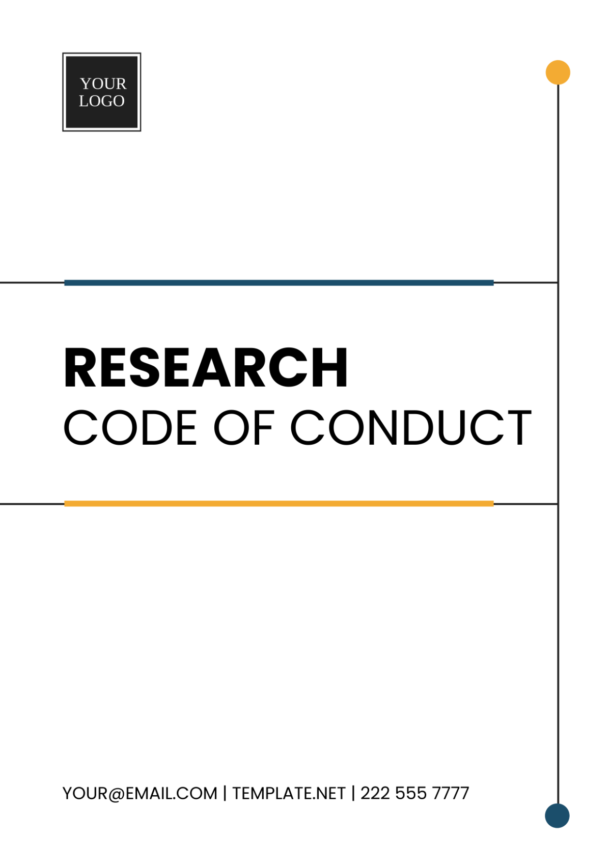 Research Code of Conduct Template