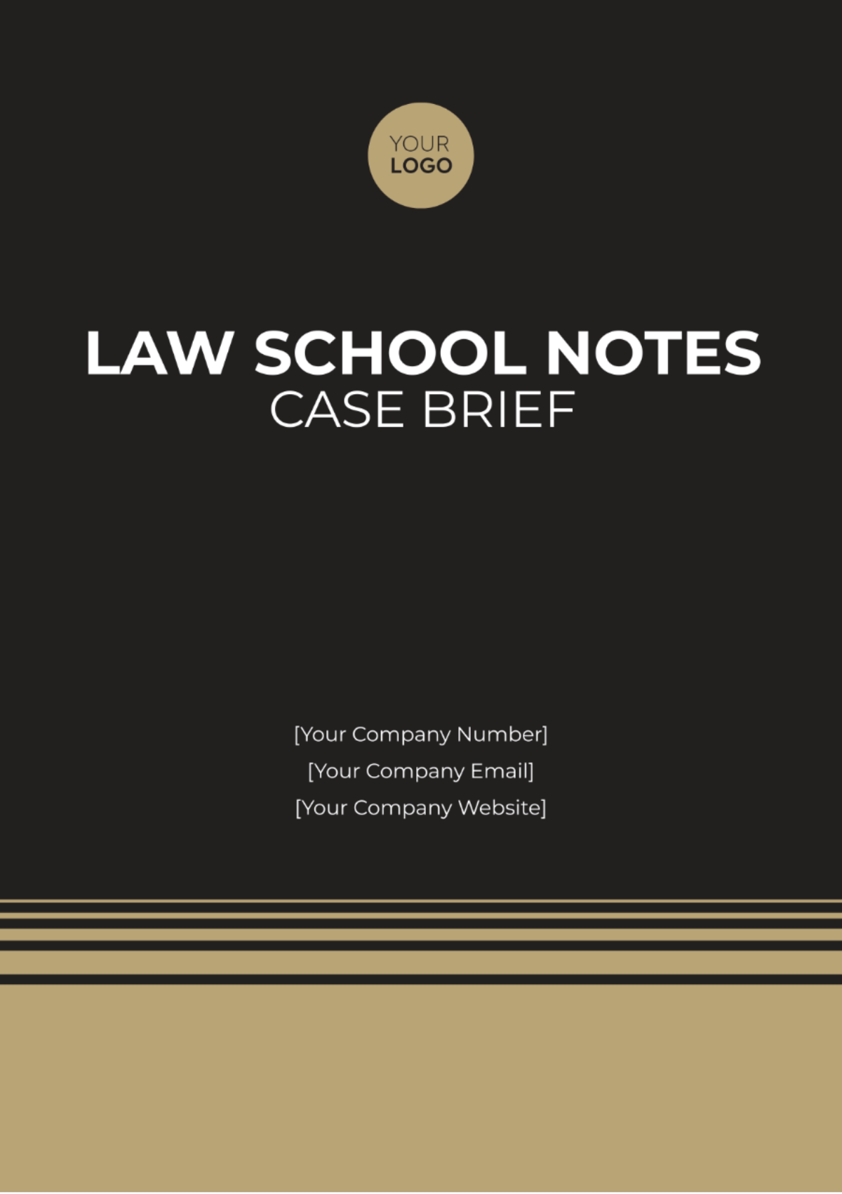 Free Law School Notes Case Brief Template