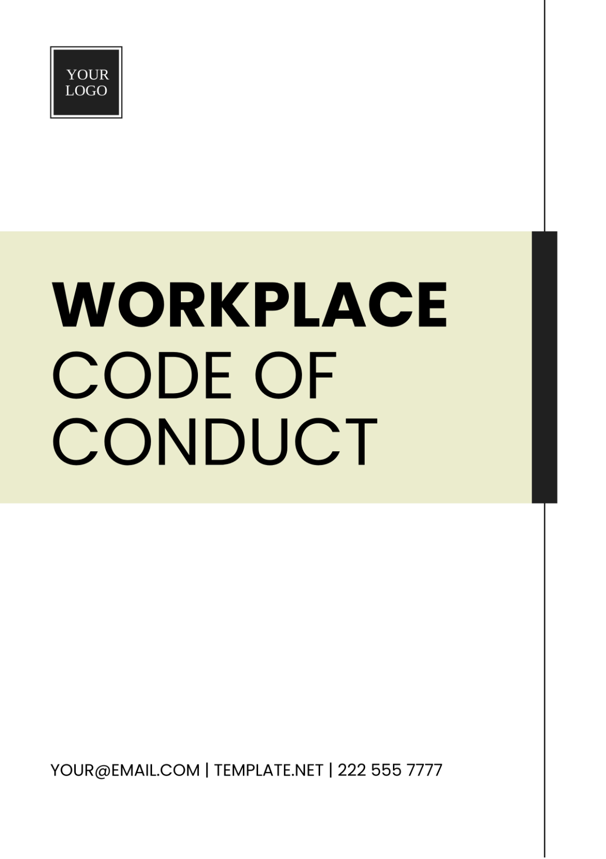 Workplace Code of Conduct Template