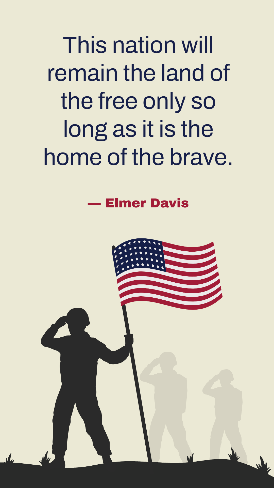 Memorial Day Quote Template