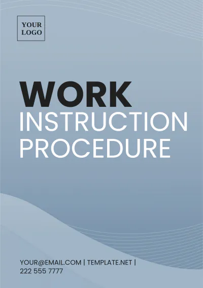 Free Work Instruction Procedure Template to Edit Online