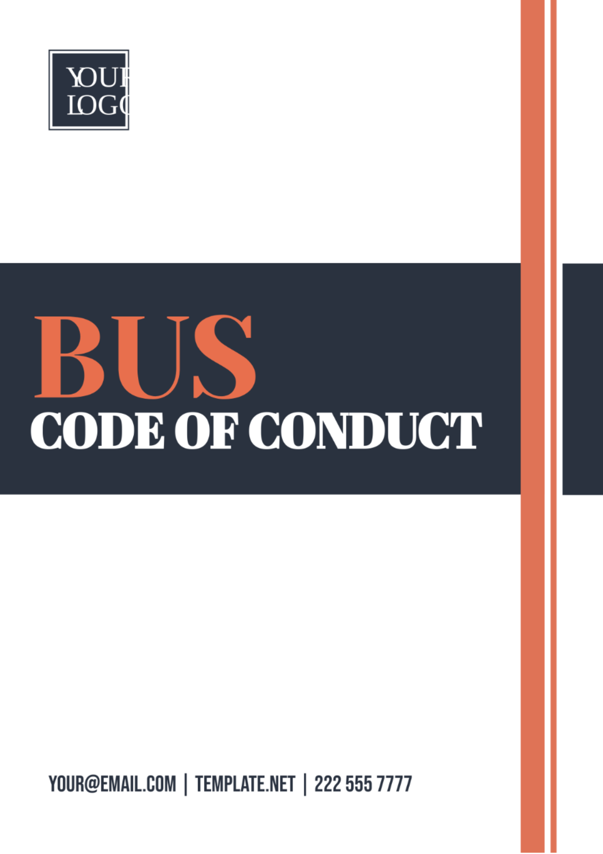 Bus Code of Conduct Template