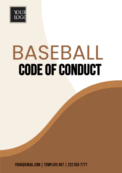 Free Baseball Code of Conduct Template to Edit Online
