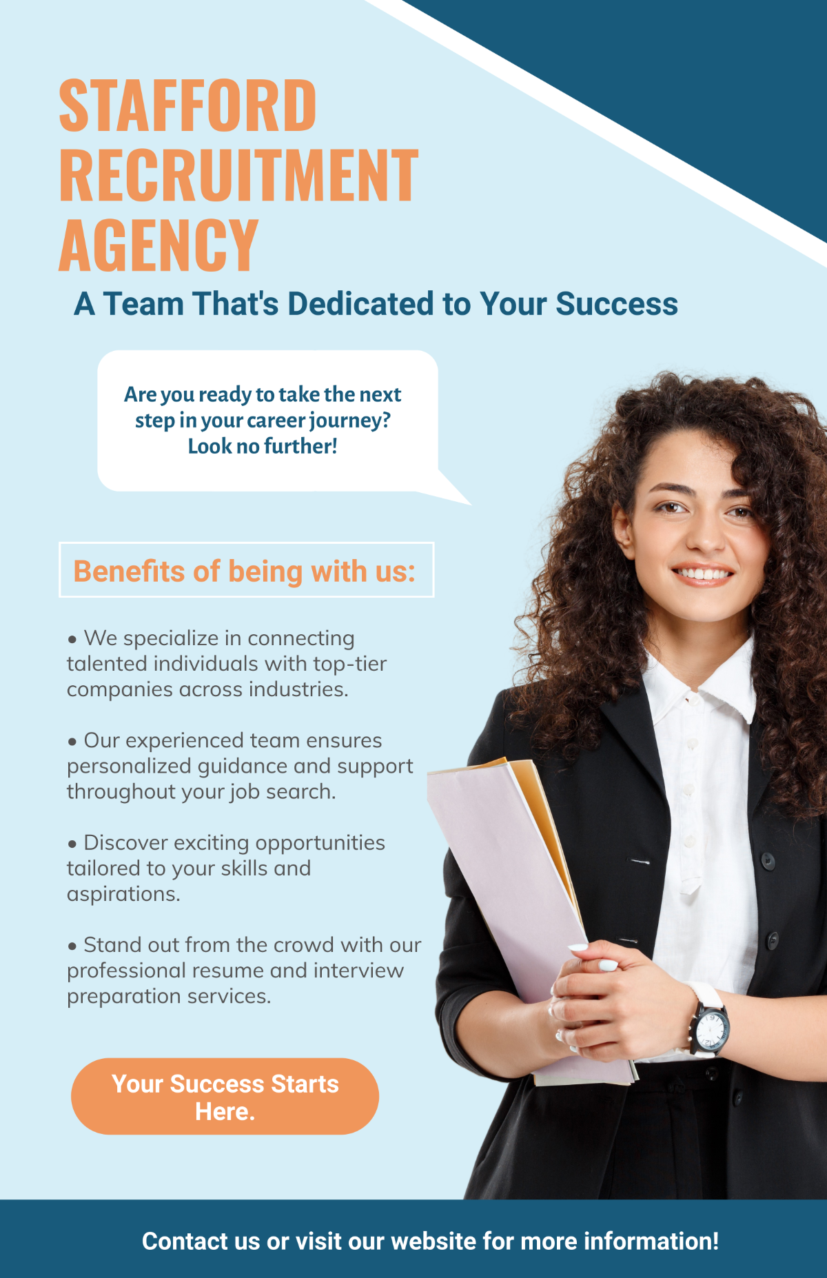 Recruitment Agency Poster Template