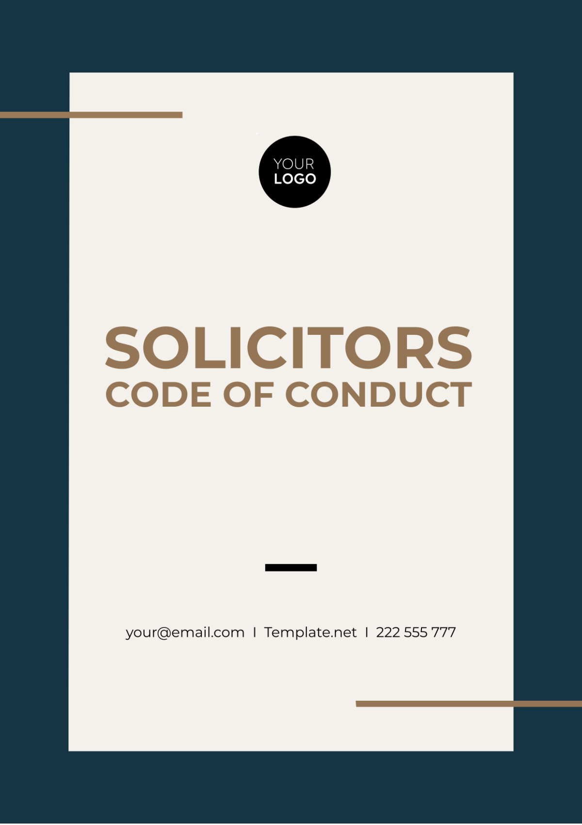 Solicitors Code of Conduct Template