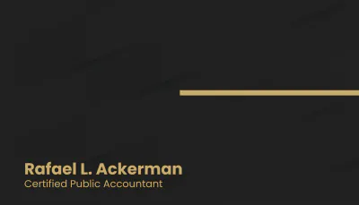 Free Accountant Business Card Template to Edit Online