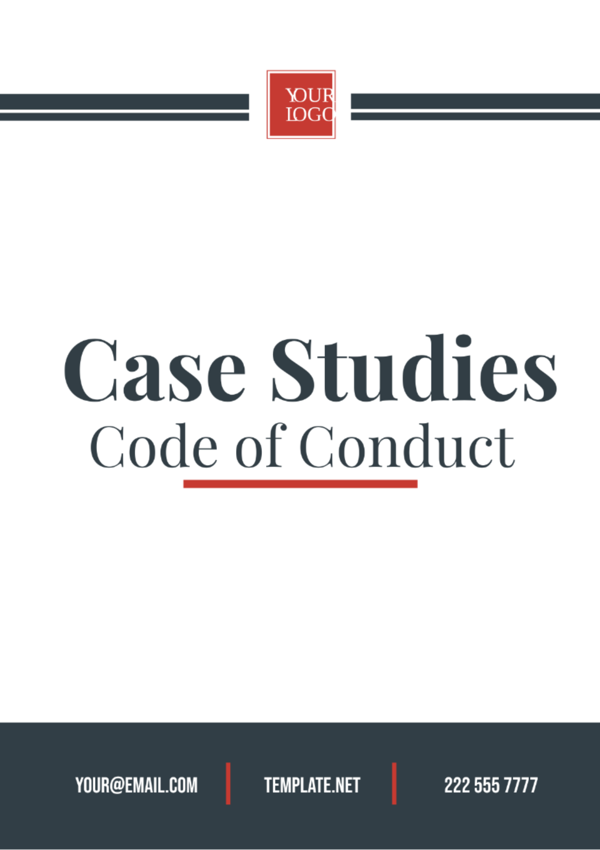 Case Studies Code of Conduct Template