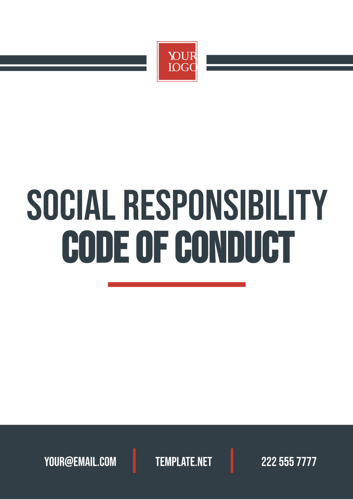 Social Responsibility Code of Conduct Template