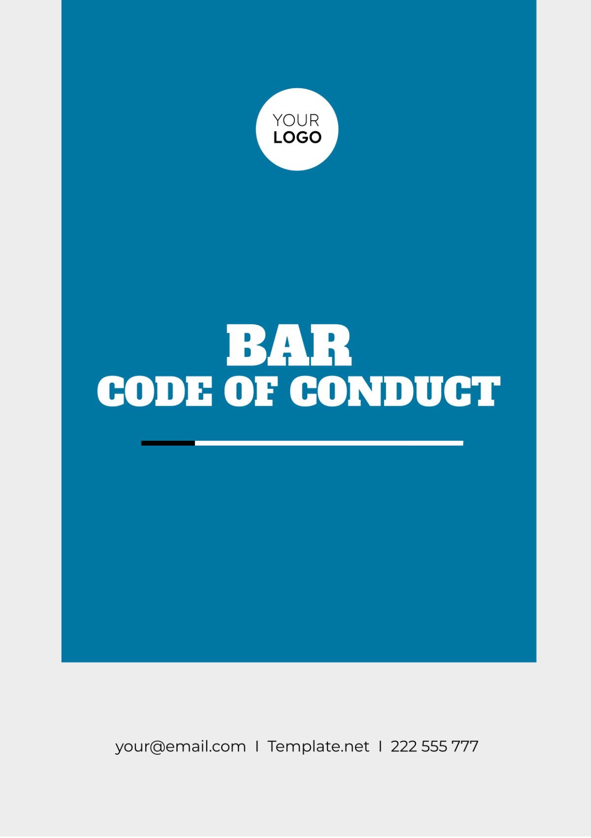 Bar Code of Conduct Template