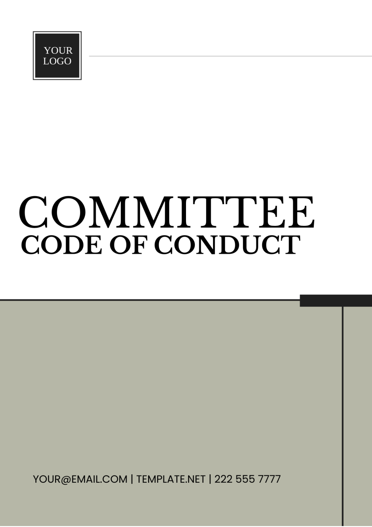 Committee Code of Conduct Template