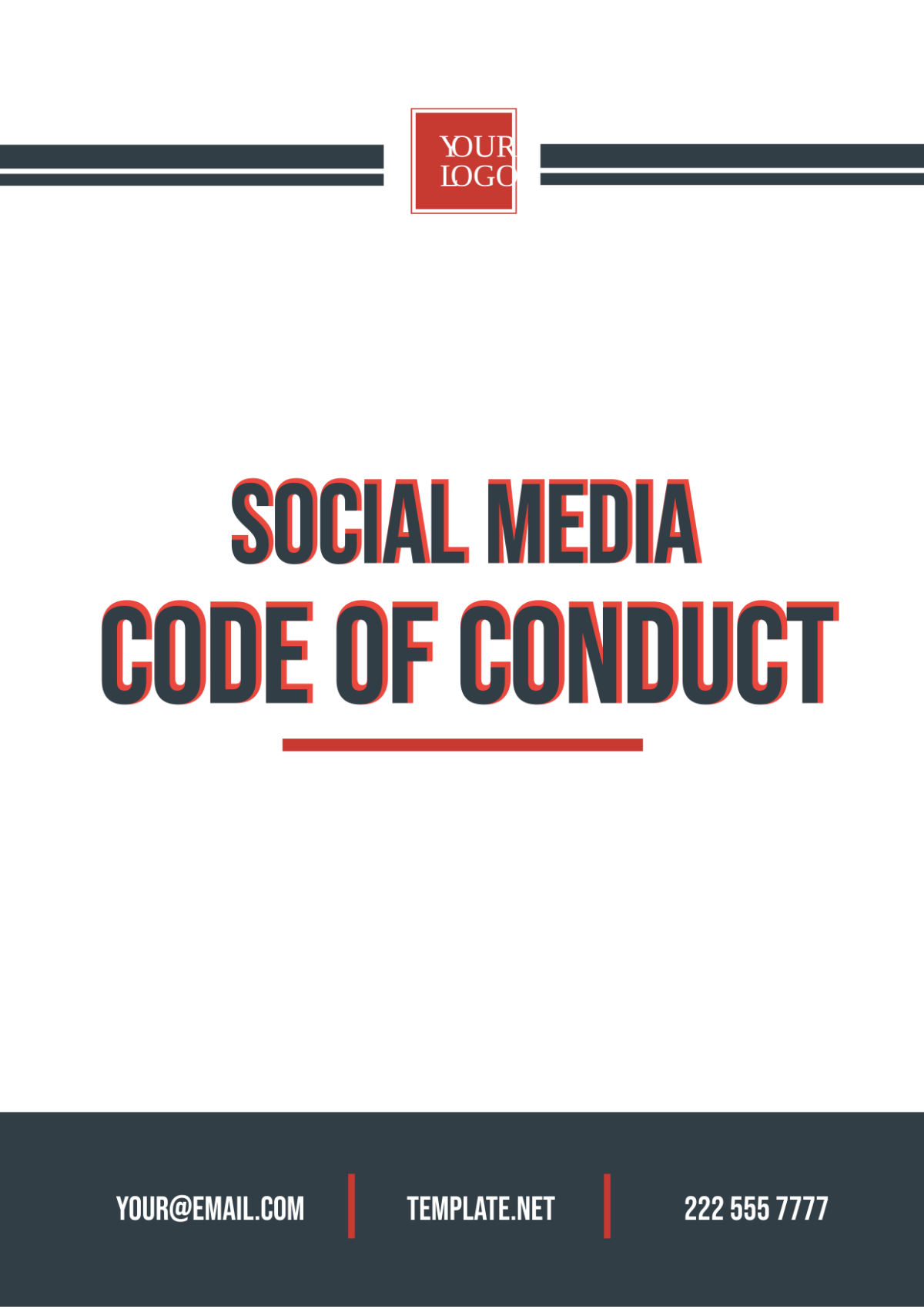 Social Media Code of Conduct Template