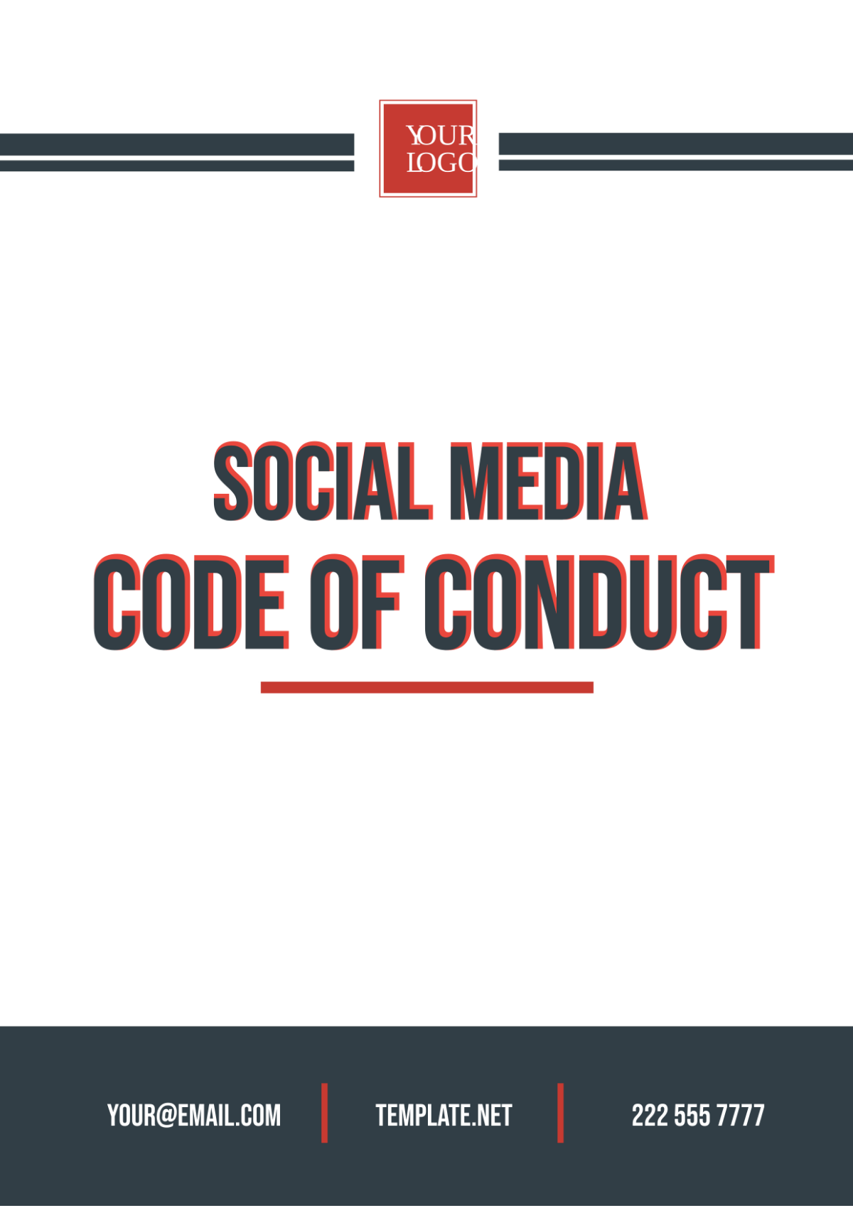 Social Media Code of Conduct Template - Edit Online & Download