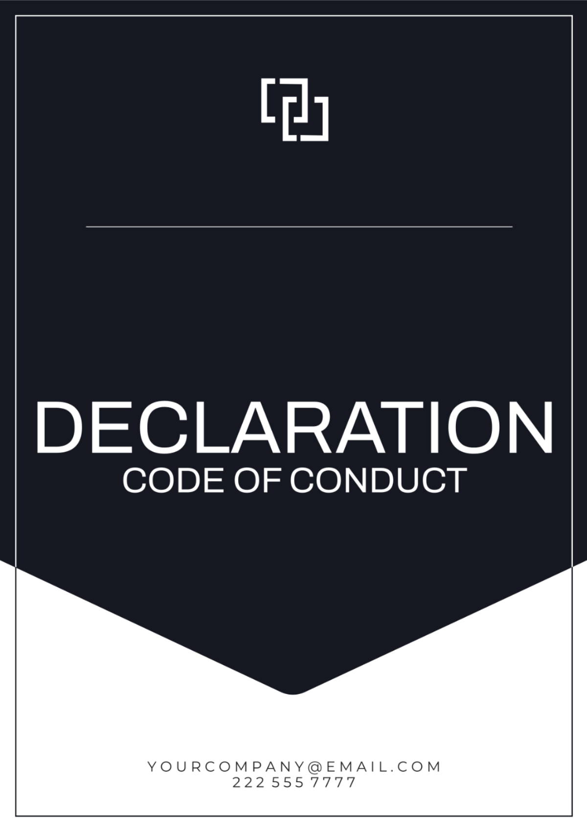 Declaration for Code of Conduct Template