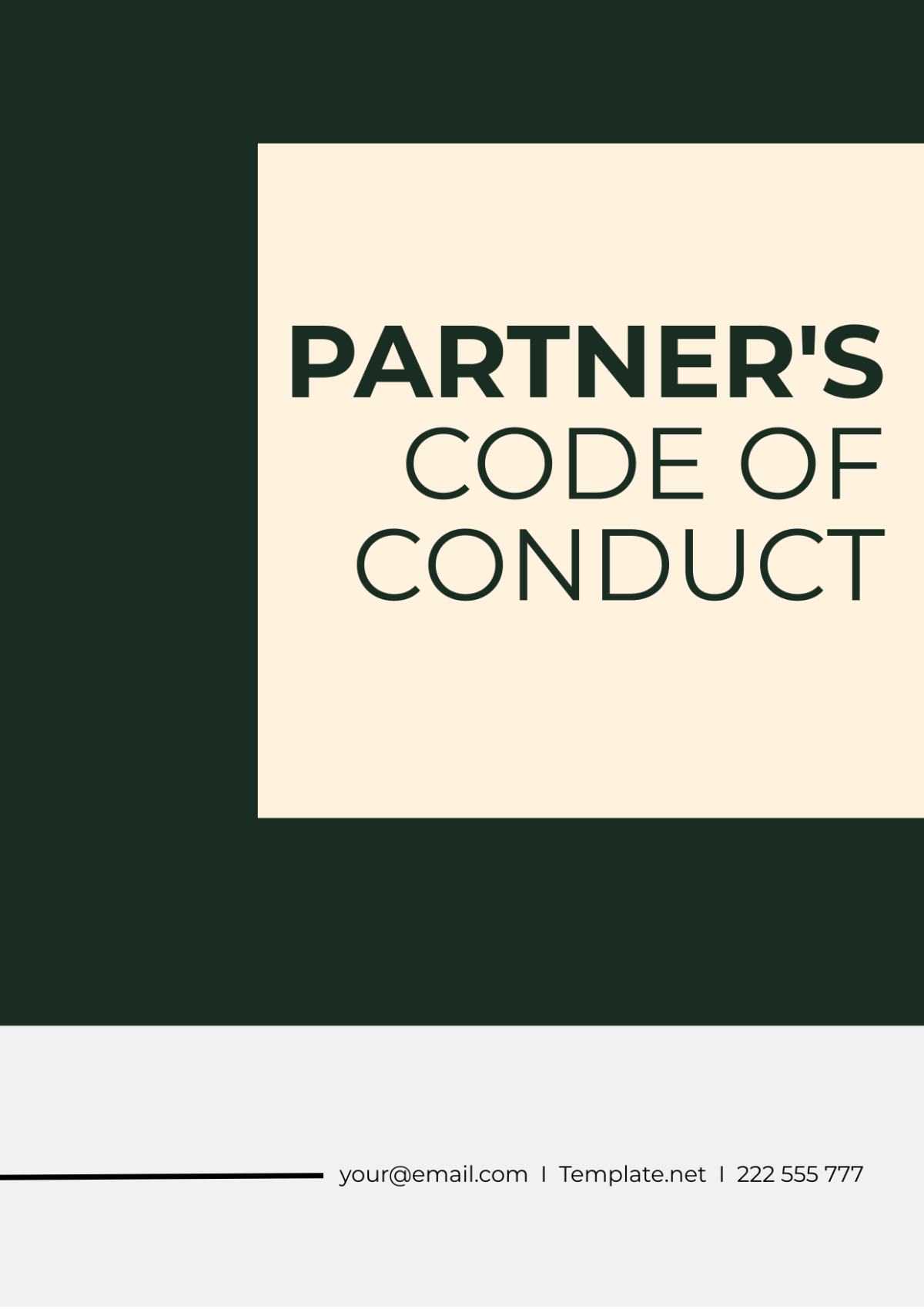 Code of Conduct for Partners Template