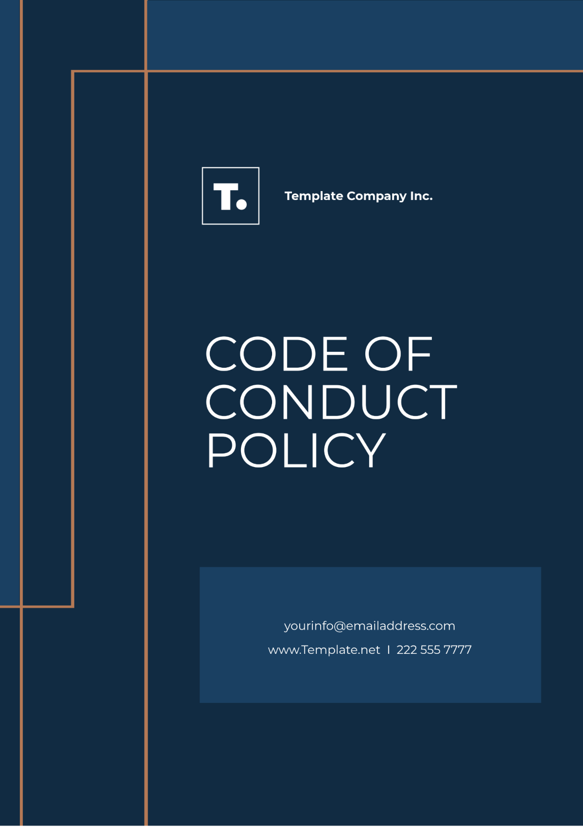 Professional Code of Conduct Policy Template